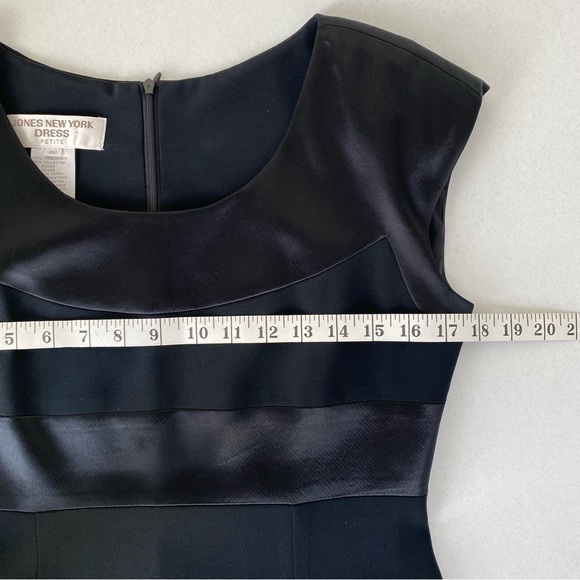 Vintage Formal Black Mini Dress size 8 Petite - Picture 10 of 14